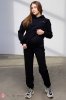 Теплые брюки-джоггеры для беременных Celia warm черные