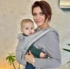 Лляний ерго рюкзак з народження Adapt світло-сірий (0-18 міс)
