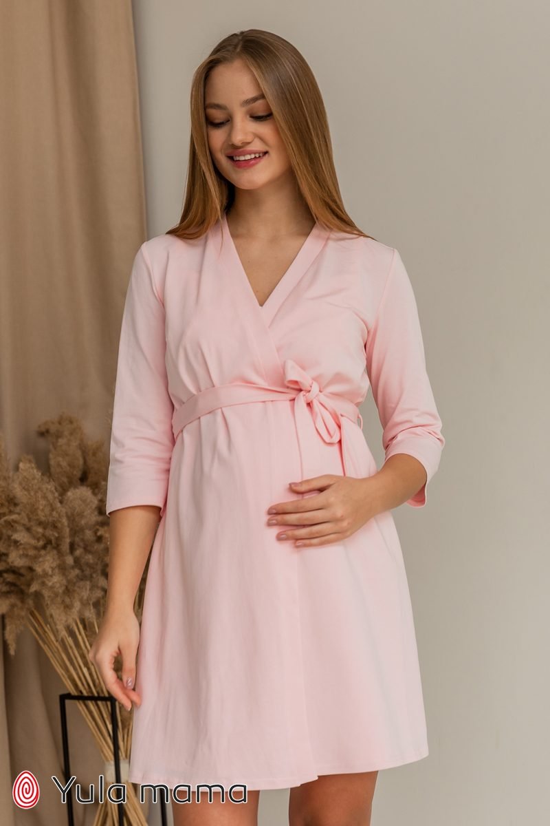 Халат для беременных и кормящих Mone розовый