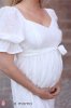 Платье для беременных и кормящих Mary белое
