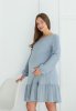 Платье для беременных и кормящих Budapest - Стальной