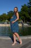 Літнє плаття для вагітних у квітку Sofia морська хвиля