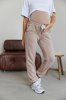 Демисезонные спортивные Frankfurt штаны для беременных - капучино