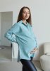 Вельветова сорочка для вагітних Varna - м'ята