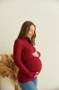 Гольф Dublin для беременных и кормящих - бордо