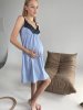 Ночной комплект беременных и кормящих Camilla голубой