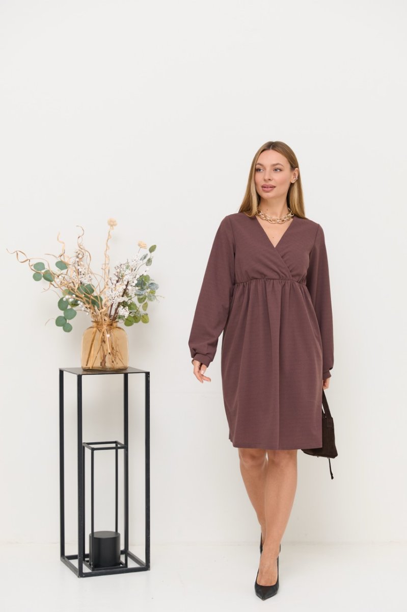 Ошатне плаття для вагітних і годуючих Hollywood шоколадне