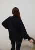 Вязаный свитер Loret для беременных - черный