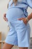 Трикотажні шорти для вагітних Pekin - блакитні