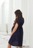 Ночная рубашка Nicole для беременных и кормящих темно-синий