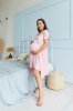 Комплект (рубашка и халат) для беременных и кормящих Melanie - розовый