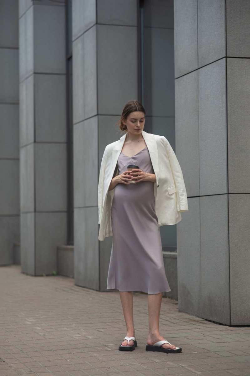 Платье-комбинация Пастельная лаванда для беременных и кормления