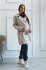Демісезонний плащ 3в1 для вагітних та слінгоносіння Kimberly -Айворі