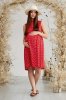 Літня сукня Sofia для вагітних і годуючих у квітку - червона