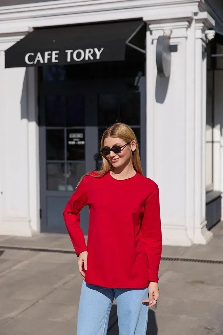 Лонгслів для вагітних та годуючих Logan — червоний