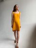 Коротка сукня-трапеція у кольорі Гірчиця для годуючих мам/вагітних