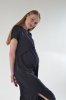 Платье макси для беременных и кормящих Sabina черное