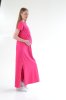 Сукня максі для вагітних та годуючих DM-31 малинова