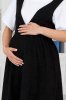 Вельветовый сарафан для беременных и кормящих Rome черный