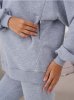 Спортивний костюм для вагітних та годуючих DM-19 сірий