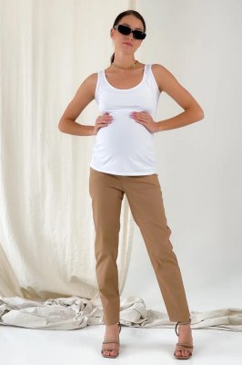 Літні штани  для вагітних 1172733-7 коричневі