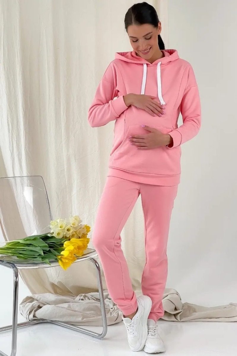 Спортивний костюм для вагітних та годуючих 4218114-1 рожевий