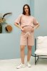Трикотажні шорти Pekin для вагітних - пудрові